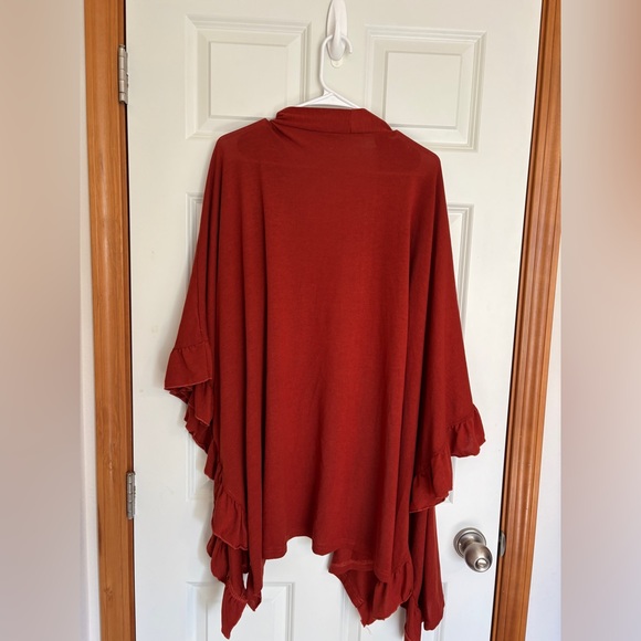 Flowy Ruffle Sleeve Cardigan - Picture 4 of 7